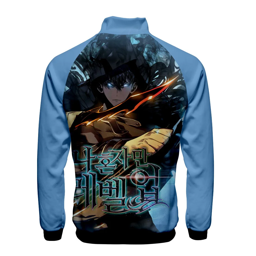 Anime Solo bluza z zamkiem Korea damskie męskie bluzy z kapturem Harajuku Streetwear 3D ubrania na Halloween prezent karnawał urodziny