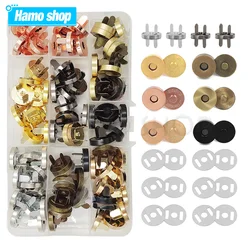 14mm/18mm Magnetic Snap Fasteners Clasps Buttons Magnetic Durable Metal Fasteners For Purse Wallet Craft Bags Parts Accessories