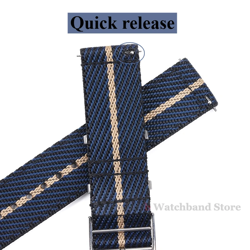 Нейлоновый ремешок для часов Tudor для Omega, тканый холщовый тканевый ремешок для Seiko, мужской военный спортивный быстросъемный браслет 20 22 мм
