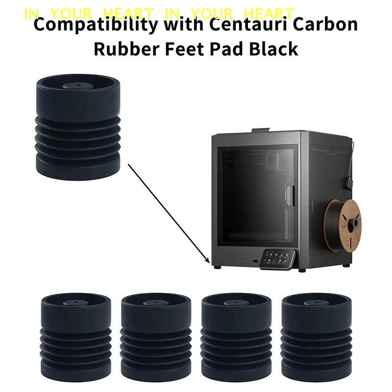 

【X】1/4Pcs Anti-Vibration Feet For Elegoo Centauri Carbon 3D Printer Soft And Elastic Feet 3D Printer Replacement Parts