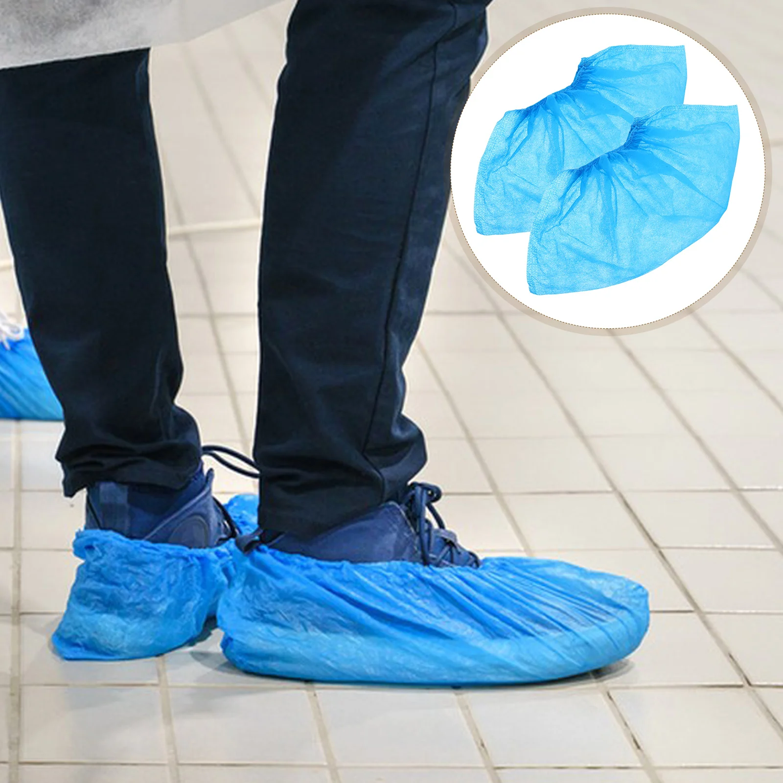 

100 шт. нетканые бахилы, домашняя обувь, домашние чехлы для дома и студентов, нескользящие бахилы