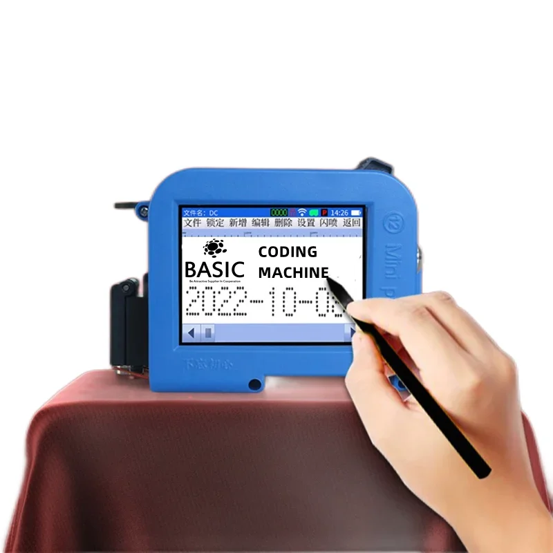 New Portable Production Date Barcode Label Coding Machine Batch Number Qr Code Quick Drying Mini Handheld Inkjet Printer