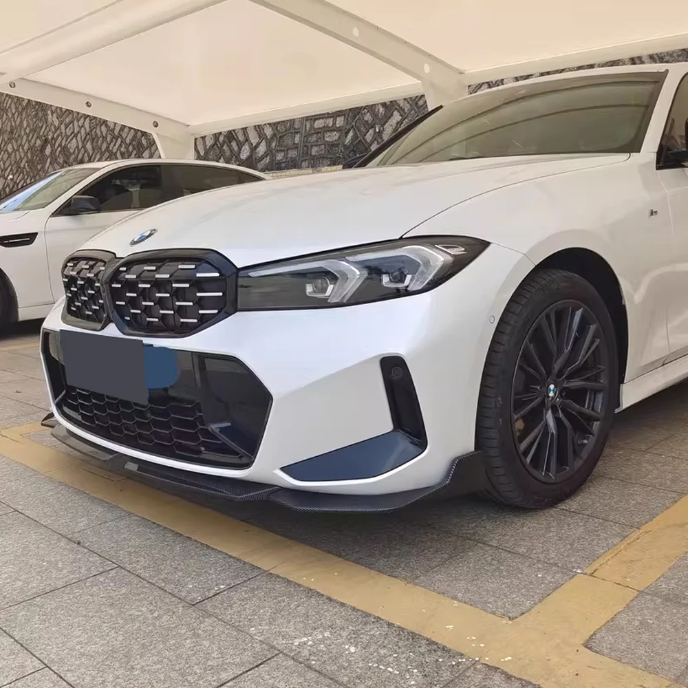 

Для BMW 3 серии G20 G21 M-Sport 320i 325i 330i 320d M340i LCI 2022-2025+ Передний бампер, разделитель губ, диффузор, спойлер, защита, черный