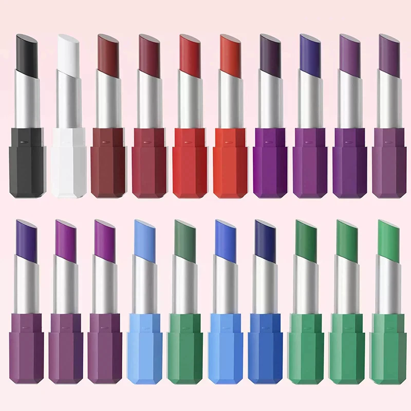 

【WHB】Berry Red Lipstick Lasting Glitter Lip Gloss Shiny Metallic Lip Stick Lips Makeup Cosmetics