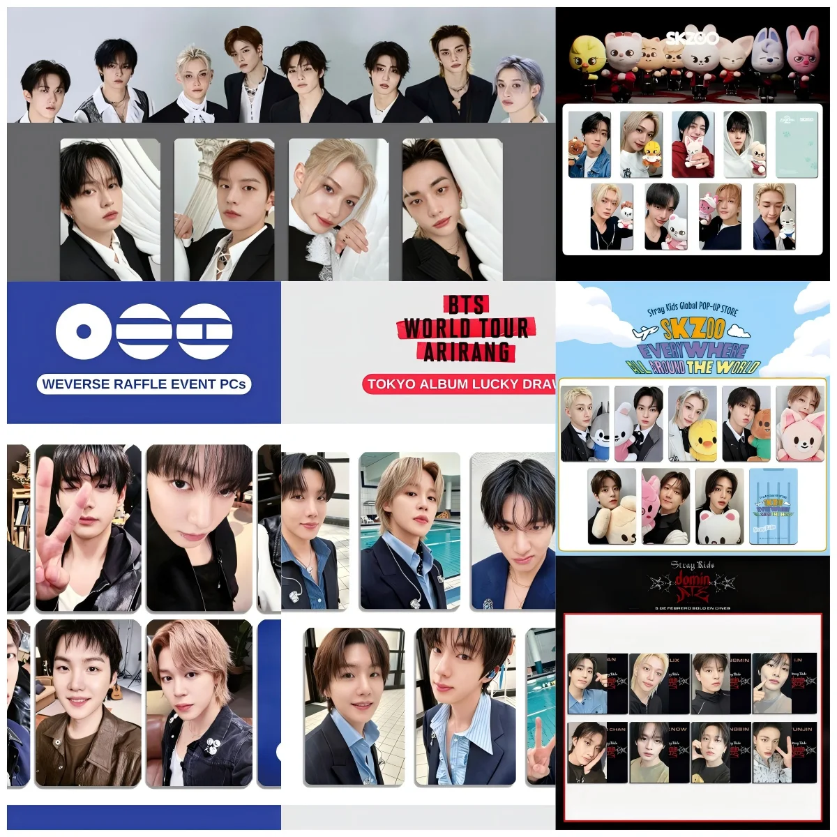 2026 new SKZOO Stray Kids SK BT SV 8pcs photo card album card LOMO kpop gift cards skzoo