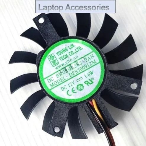 NEW Cooler Fan For DFS500912M 12V 1.6W 3-wire Graphics Card Cooling Fan 35x35x27mm 27x27x27mm