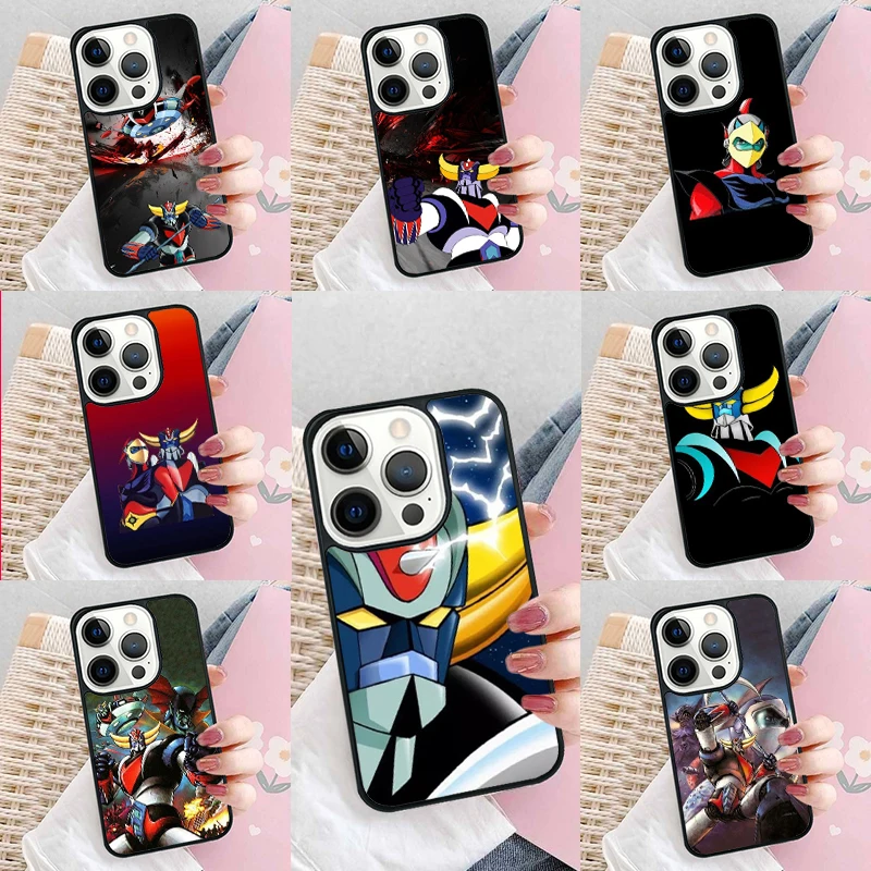 UFO Robot Goldorak Phone Case Cover for iPhone 16 Promax 15 Pro 13 14 Plus 11 12 Mini XR XS MAX Coque