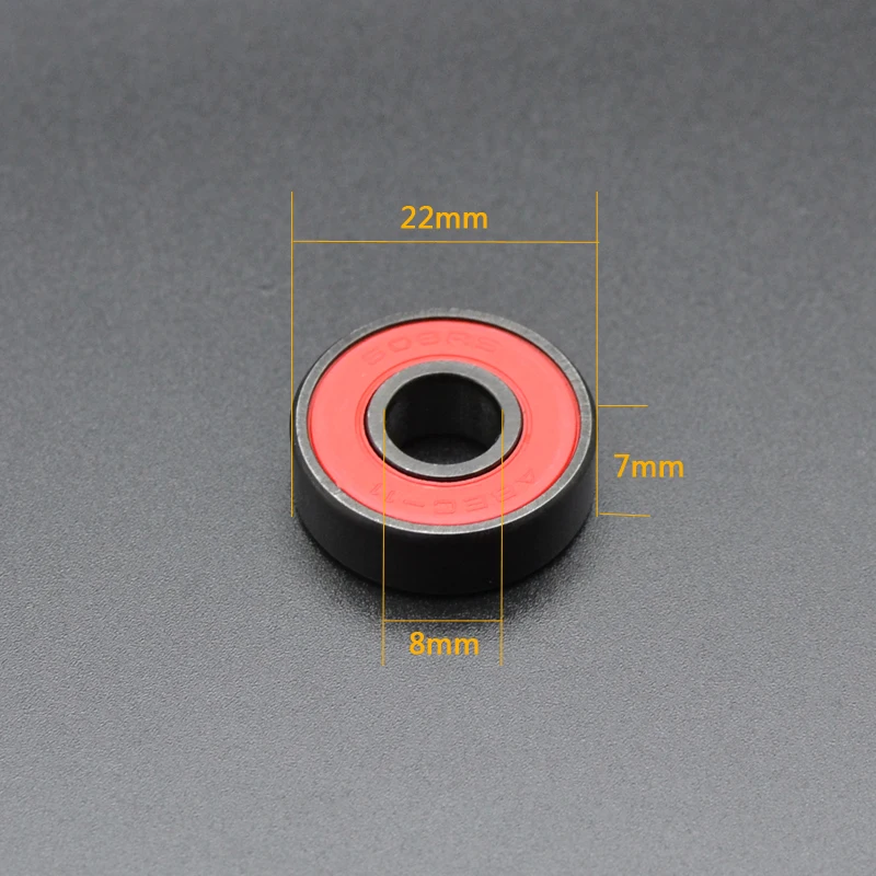 8pcs/4pcs 608RS  high speed  Ball Bearing 8*22*7 8x22x7MM hybrid ceramic ball bearing Bearing Steel ABEC-11 Skateboard