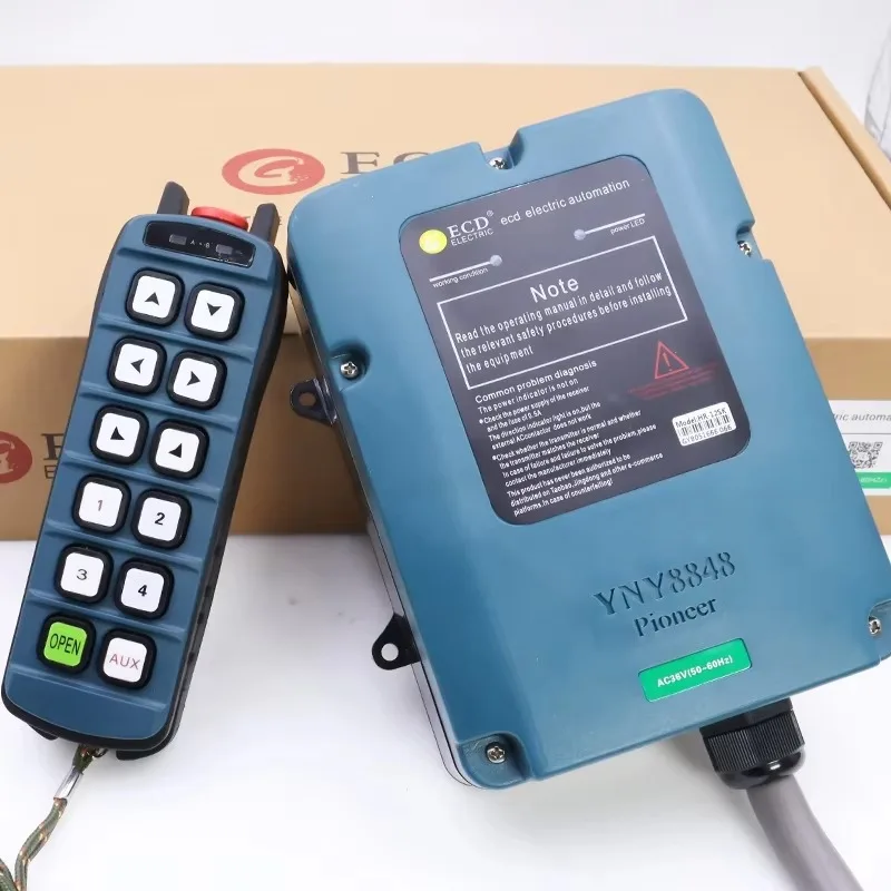 High Quality Single Speed IP68 Waterproof Crane Wireless Industrial Remote Control 12-Button for Electric Hoist