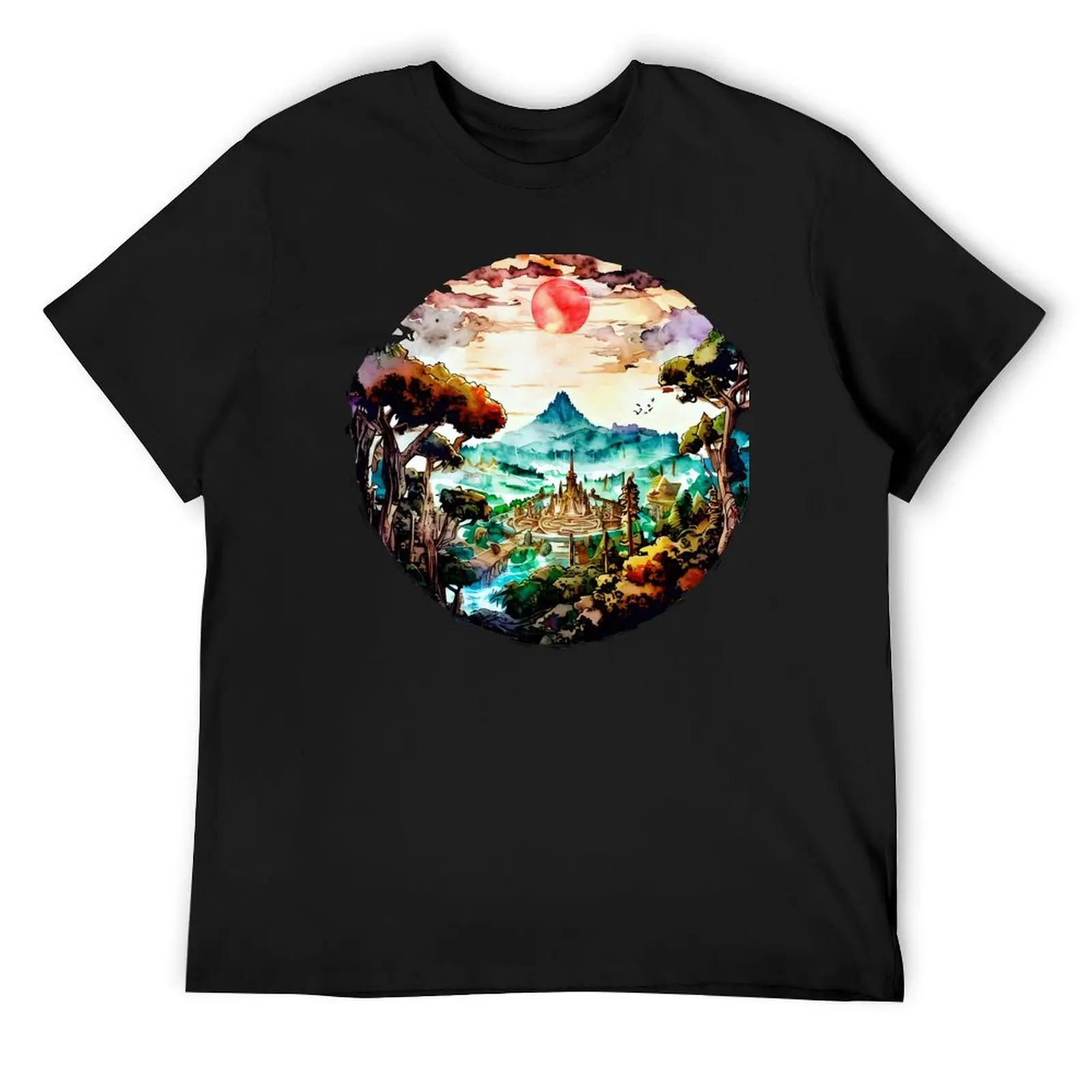 

Sunset T-Shirt Short sleeve tee funny meme t-shirts quick-drying Luxury man t shirt men 100℅ cotton