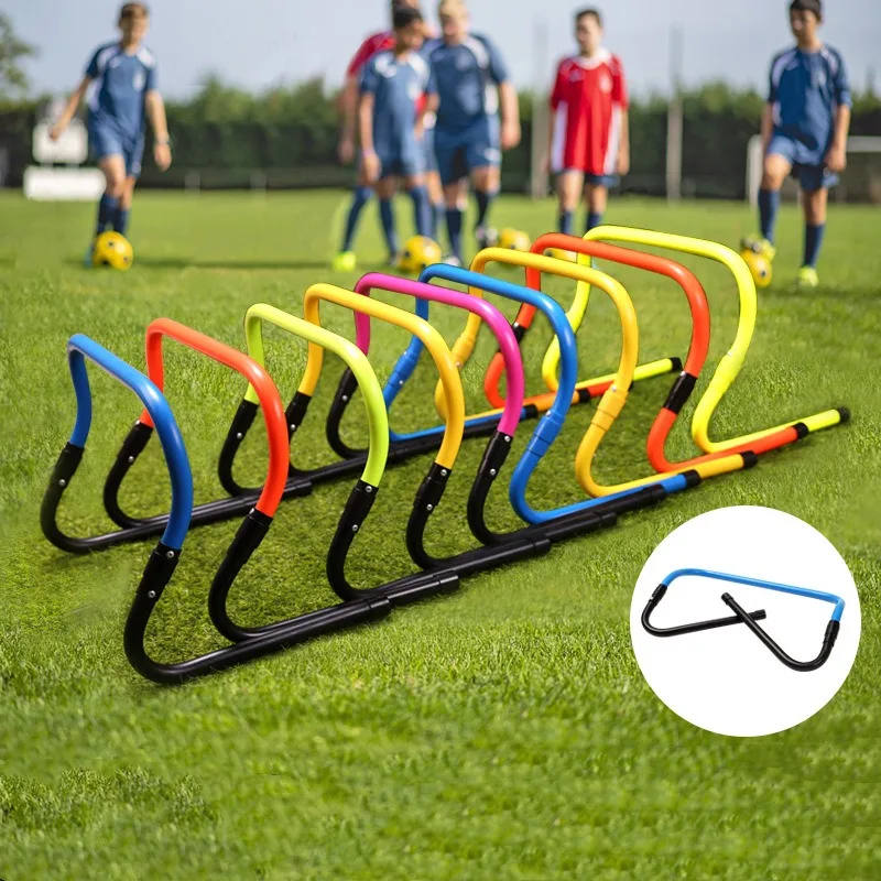 1 Pc Foldable Hurdles Football Practicing Mini Jumping Bars Portable Agility Hurdle Adjustable Height Physical Training Hurdle