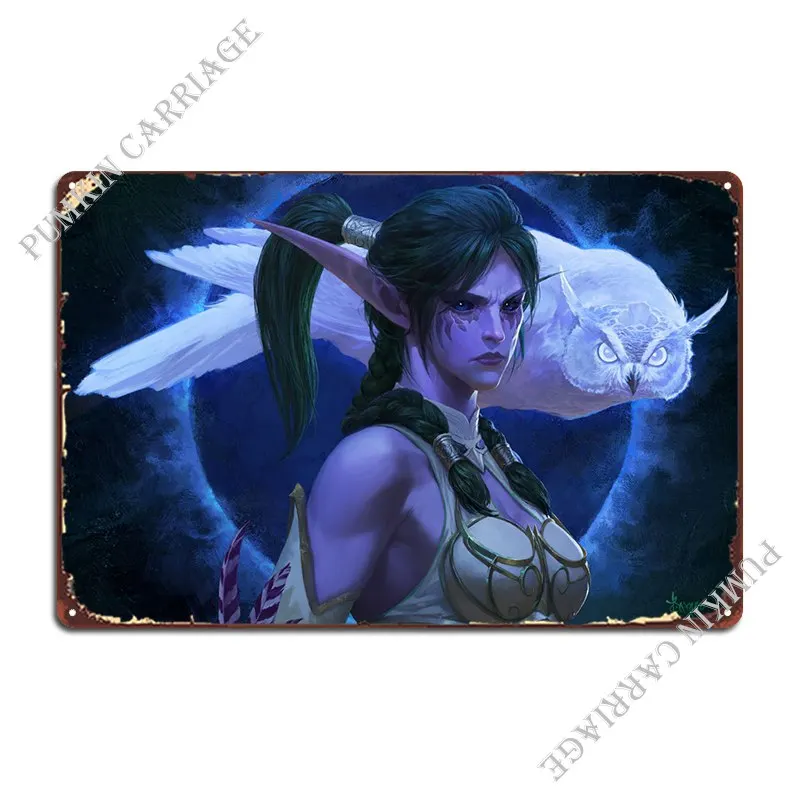 Металлический плакат Tyrande, забавные гаражные таблички, настенный плакат для гостиной, жестяной плакат