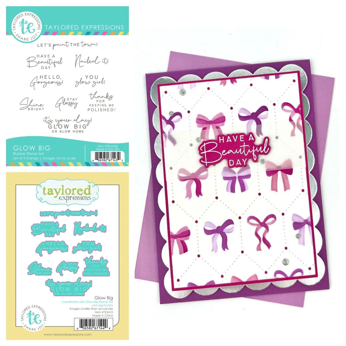 

2026 New Dies and Stamps Glow Big Stamp Set Metal Cutting Dies Stencil Clear Stamp DIY Scrapbooking Card Background Word Stamp