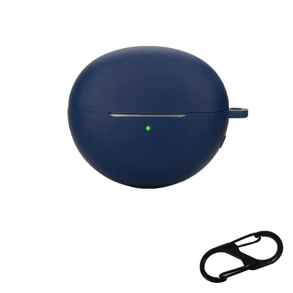 Silicone Earbuds Protective Case Dustproof Anti-drop Wireless Earphone Shell Soild Color Washable for Huawei FreeClip