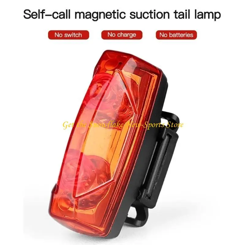 E56D Bright Bike Tail Light Safety Warning Cycling Light fits for Most of Road Mountain No Need to