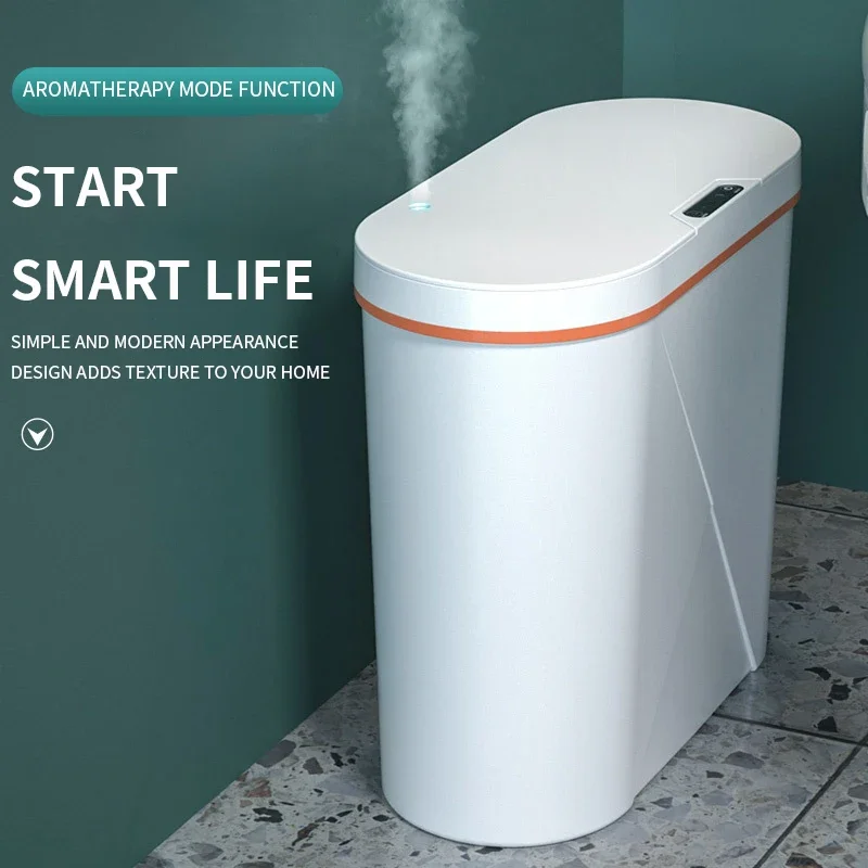 

Aromatherapy Bathroom Trash Can Automatic Sensor Trash kitchen Recycle Bin Kitchen Garbage Cube Dustbin Smart Home Accessories