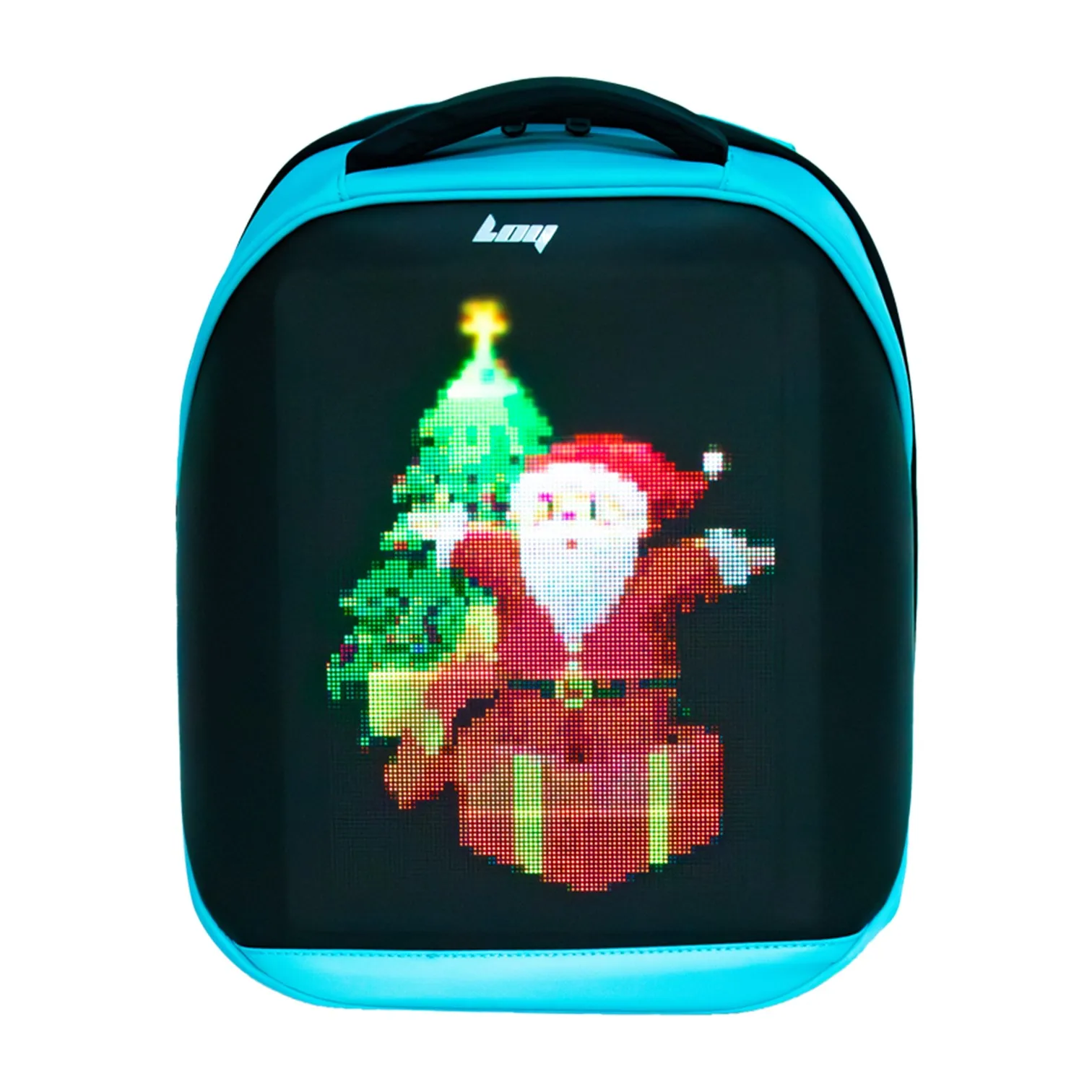 LOY T3-HD High-Definition LED Screen Backpack App Control Display Advertising Knapsack Large-Capacity Schoolbag for Cyclist