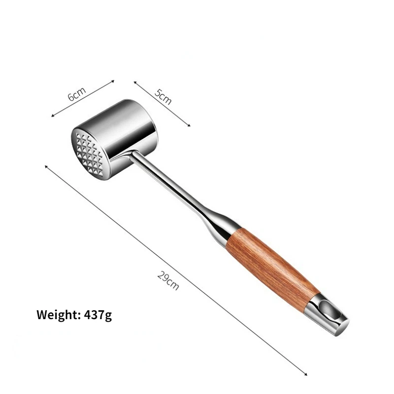 소형 스테인레스 스틸 스테이크 망치, 가정 주방용 서양 음식 특수 도구, 다양한 고기 두드리기 수석 망치