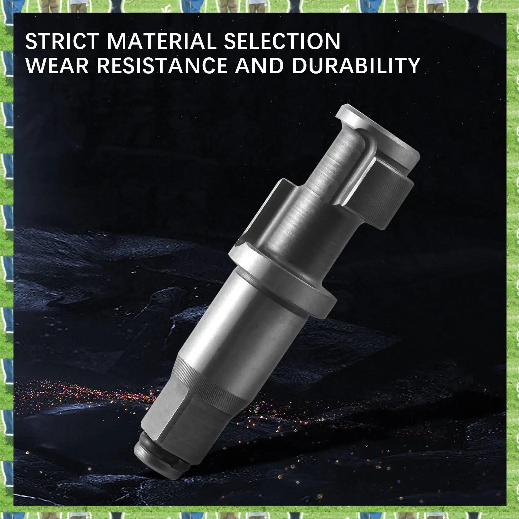 

FTS Pneumatic Impact Wrench Spindle 1/2 Inch Square Parts For 1/2 Inch Air Impact Wrench