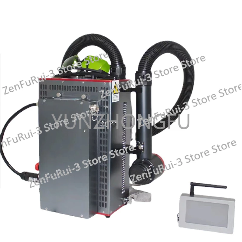 Removal Cleaning Machine with Lithium Battery Portable Mobile Backpack 100w Pulse Fiber Laser Cleaner Rust