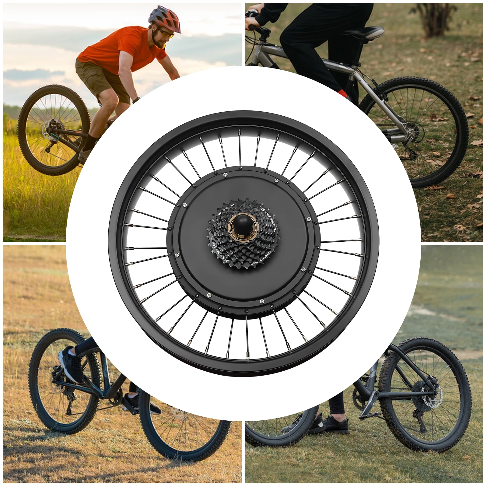 Ebike Conversion Kit, Rear Wheel Electric Bicycle Hub Motor Kit, Electric Bike Conversion Kit