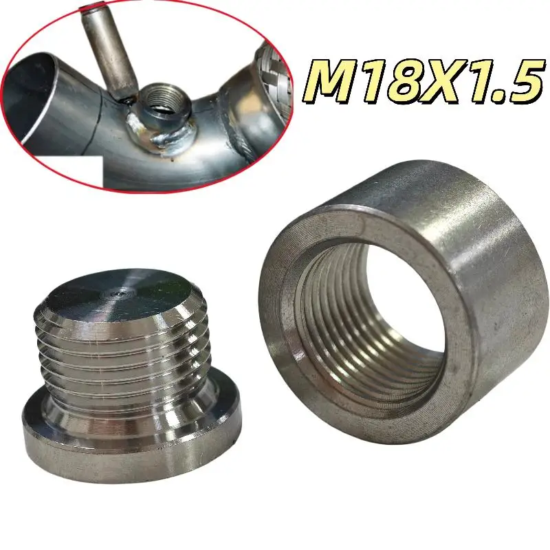 

1 Set Stainless Steels Fitting Weld Bungs M18X1.5 Oxygen Sensor Kit Bung With Gasket Car Accessories