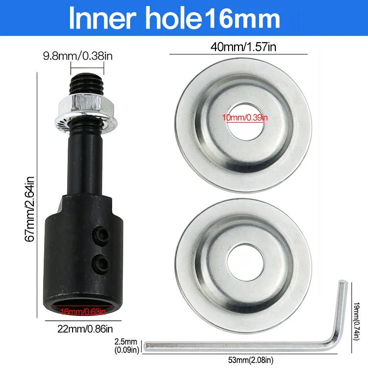 10 mm Spindeladapter zum Schleifen und Polieren, 5 mm/6 mm/8 mm/10 mm/12 mm/14 mm/16 mm Schaftmotor, Tischschleifer – Detail 8