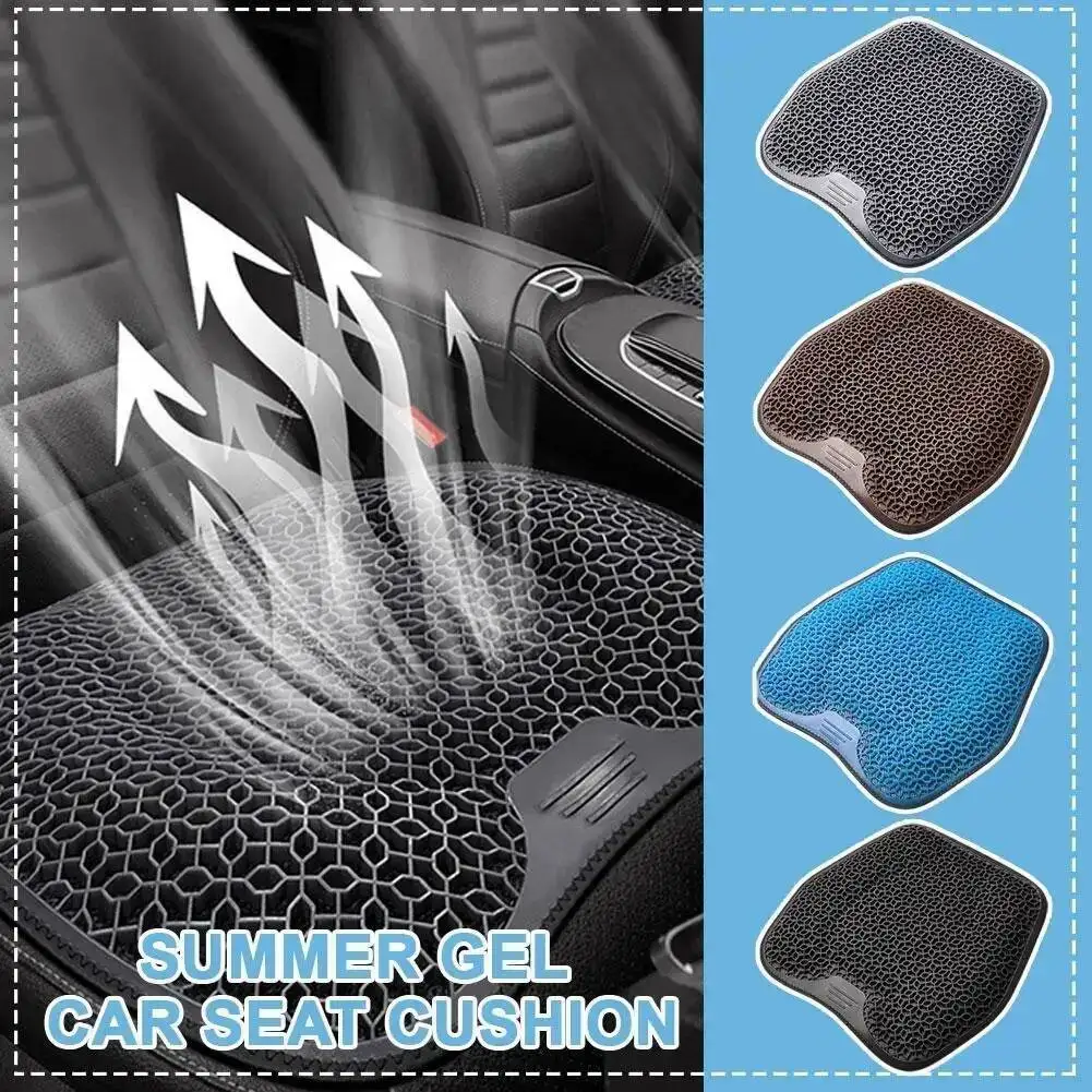 

Summer Gel Cooling Seat 3D Honeycomb Cool Ice Silk Car Home Chair Cushion Ventilation