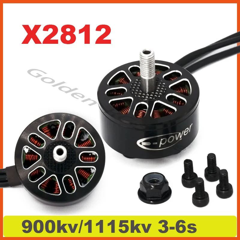 E-power X2812 2812 900kv 1115kv 3-6s motor sin escobillas para aviones multirotor rc 7 "8" 9 "fpv motor de Dron de largo alcance piezas diy