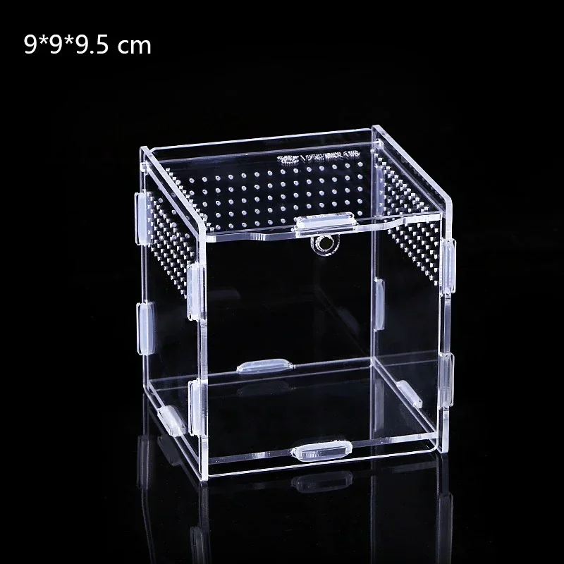 Reptile Acrylic Transparent Terrarium Habitat Breeding Box Reptiles Cage Nano Arboreal Tarantula Enclosure Dearded Dragon