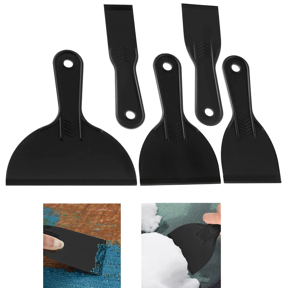 Raspadores de plástico multiuso, 1.5-8 polegadas, conjunto de cortador de massa de plástico, espátula de enchimento, raspador de pintura, remoção de papel de parede