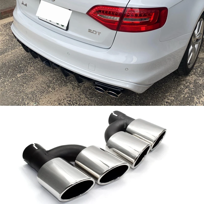 

Наконечник Выхлопной Трубы из нержавеющей стали для Audi A3 A4 A5 A6 A7 Up S3 S4 S5 S6 S7 SQ3 SQ5 S