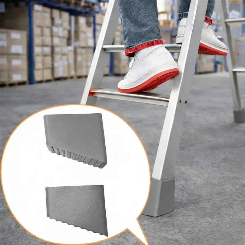 2/4pcs Step Ladder Feet Covers Versatile Ladder Leg Covers Non-Skid Ladder Pads Rubber Foot Pad Insulating Foot Sleeve