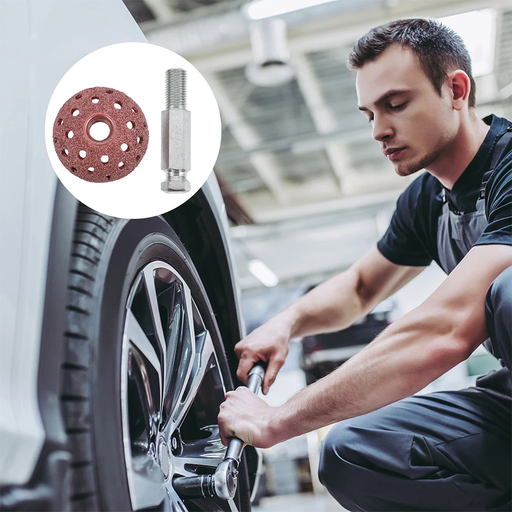 

1 set 1 Set Tungsten Steel Alloy Tire Buffing Wheel Coarse Grinding Head Bowl Tool For Tire Repair With Linking Rod Power Tool