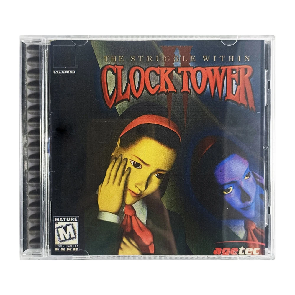 PS1 Copy Disc Clock Tower Ghost Head  Console Game Optical Drive Retro Video Direct Reading Game parts