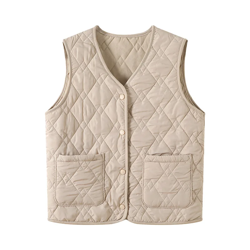 Dames Fce gevoerd vest H7 met ket Herfst Winter Warm Spor Casual ort oulder Pad Binnenkleding Polyestervezel