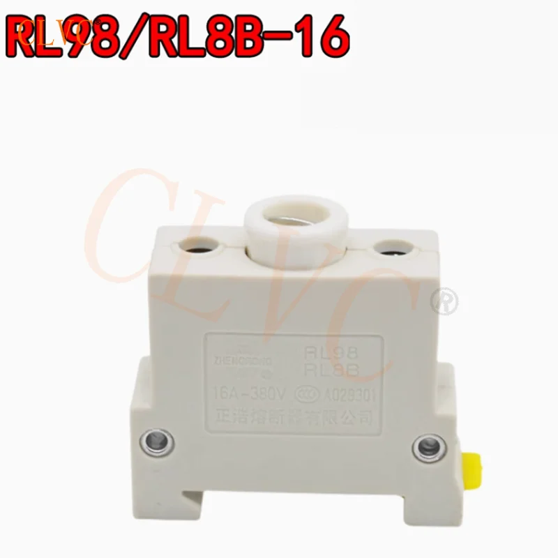 20PCS RL8B-16 fuse base RL8B RL98 RL98-16 16A 380V rail mount D01