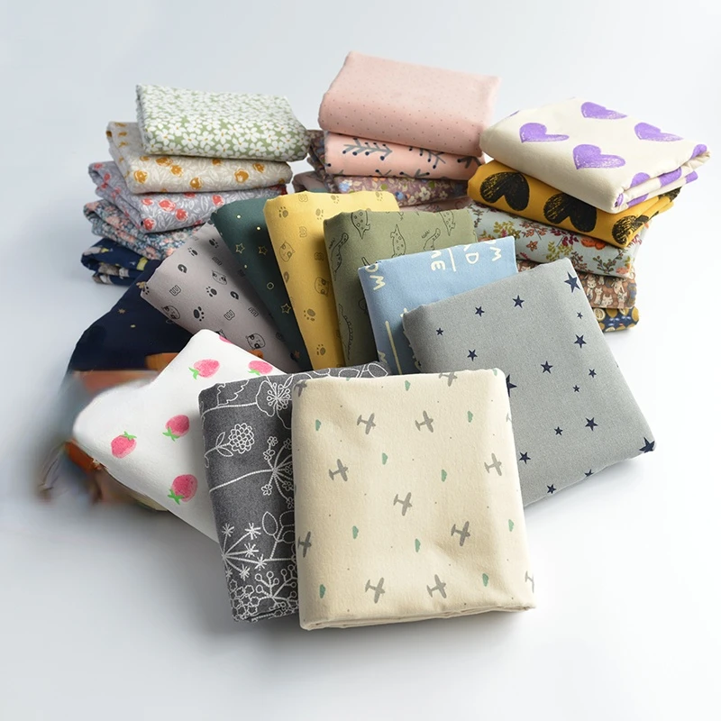 140x50cm Pure Cotton Cloth Making Clothes, Christmas Flower, Autumn and Winter, for Autumn Winter Sewing Cloth