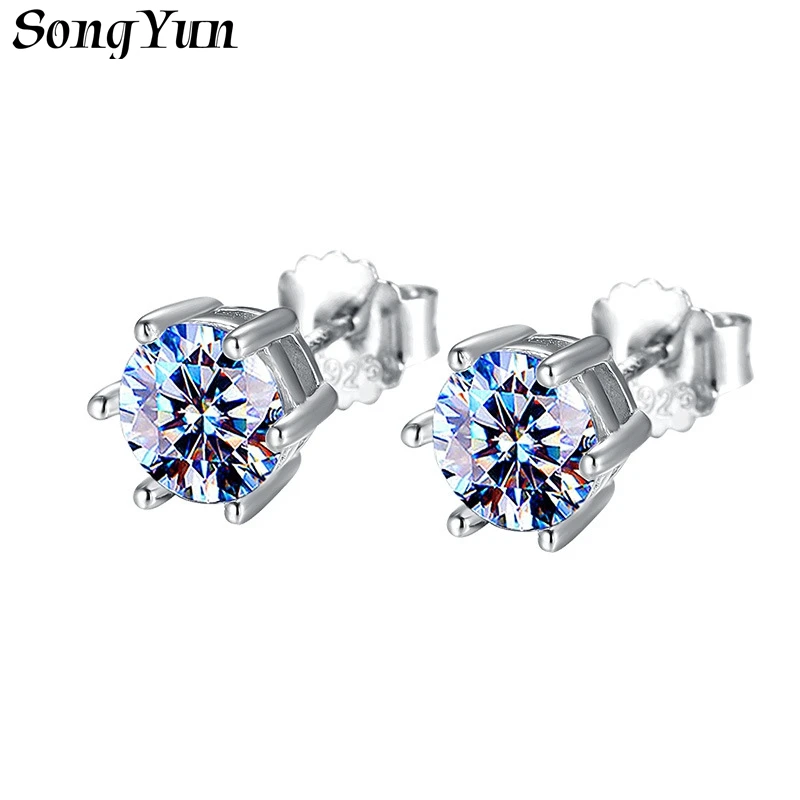 

SONGYUN Brand Jewelry 925 Sterling Silver Earrings Moissanite Diamond Drop Party Women 18K Rose Gold Plated SYT Patent Earring