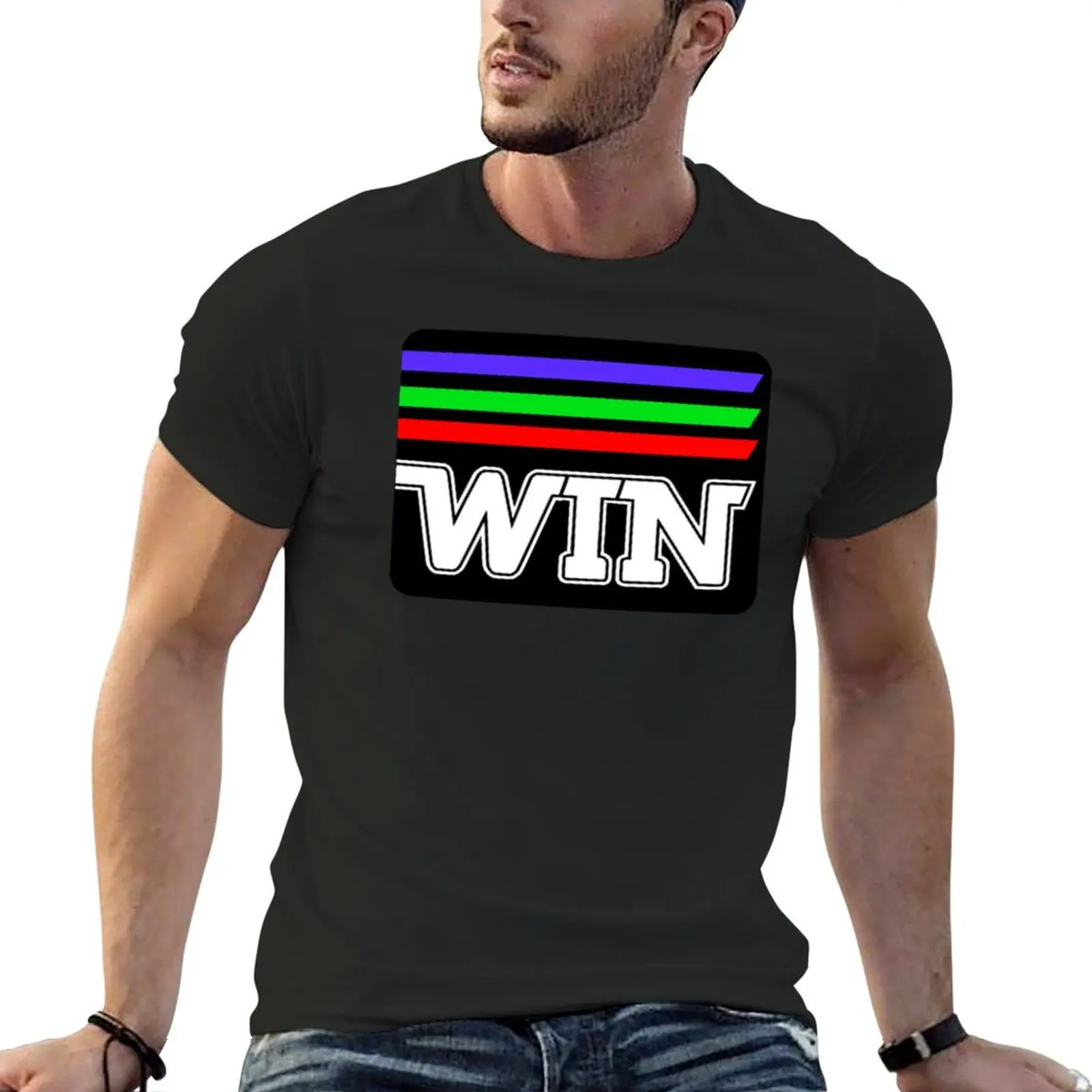 WIN 4 Wollongong 1980s T-Shirt graphic shirts korean fashion plus size tops men tshirt