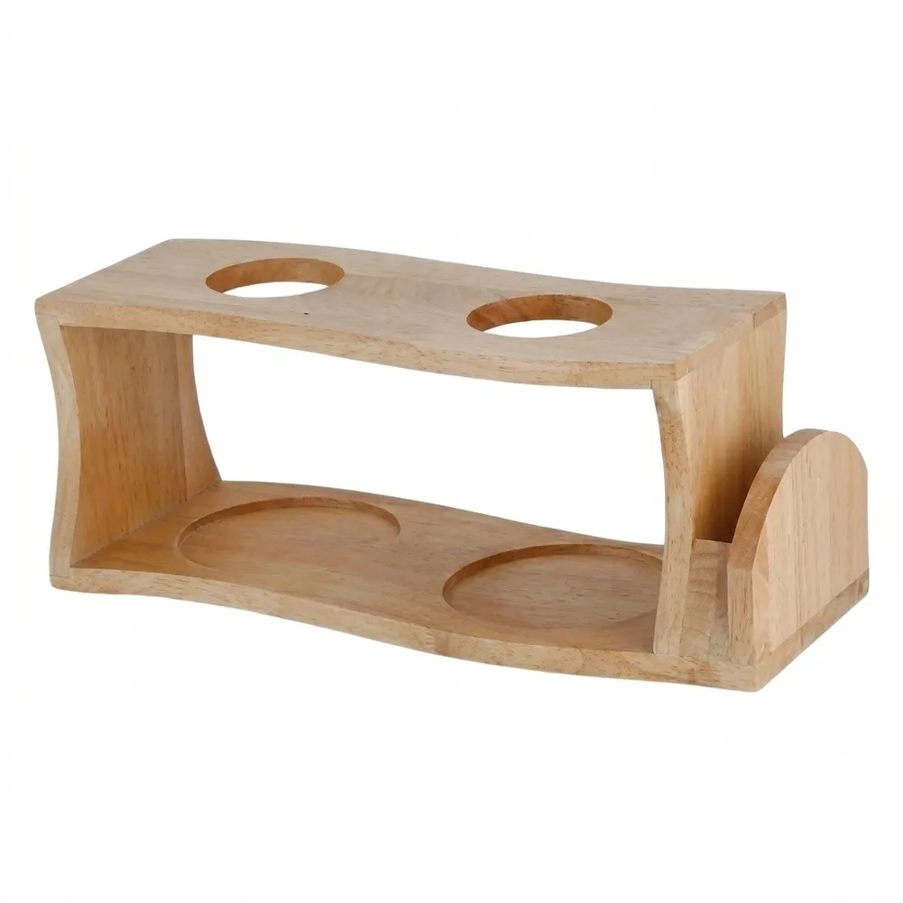 Hand Brewing Rack Coffee Dripper Stand For Morning Routine Sturdy Wood Structure Space Saving Layout Sustainable Material