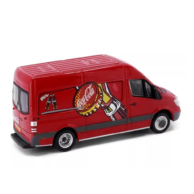 Tiny 1:76 Ben-chi Sprinter Co-ke Red Alloy Simulation Model Car