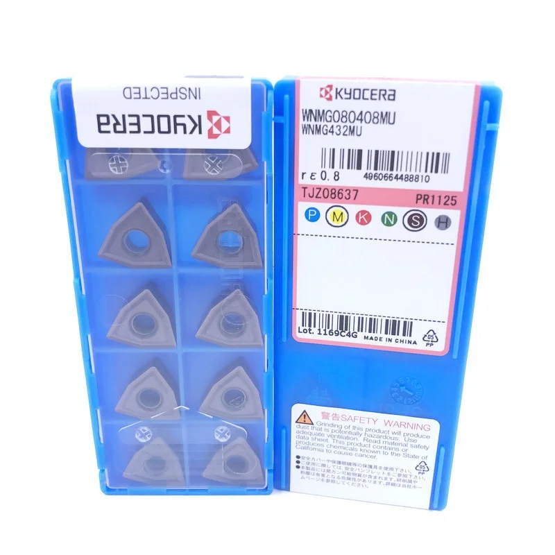 

WNMG080404MU PR1125 /WNMG080408MU PR1125 /WNMG080404MU PR1535 /WNMG080408MU PR1535 CNC turning blade carbide inserts 10Pcs