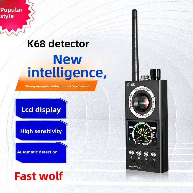 

Professional Anti Spy Camera Detector K68 Bug Scanner Security Protection RF Signal Cam Hidden Gadgets Car GPS Tracker Finder