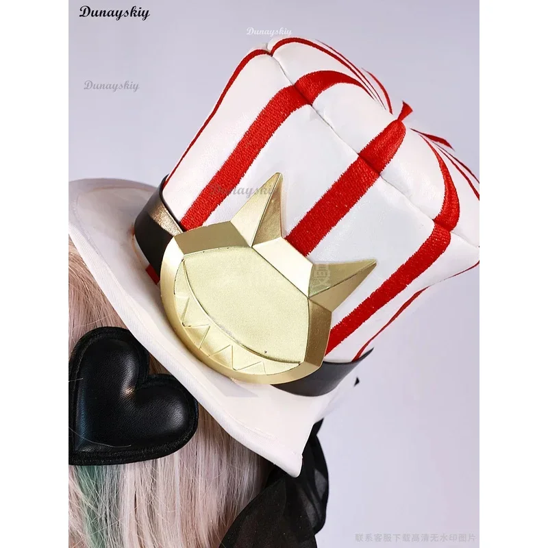 لعبة Genshin Impact Lynette Lyney KFC أزياء تنكرية بدلة شعر مستعار فستان أنيق أزياء تنكرية لحفلات الهالوين