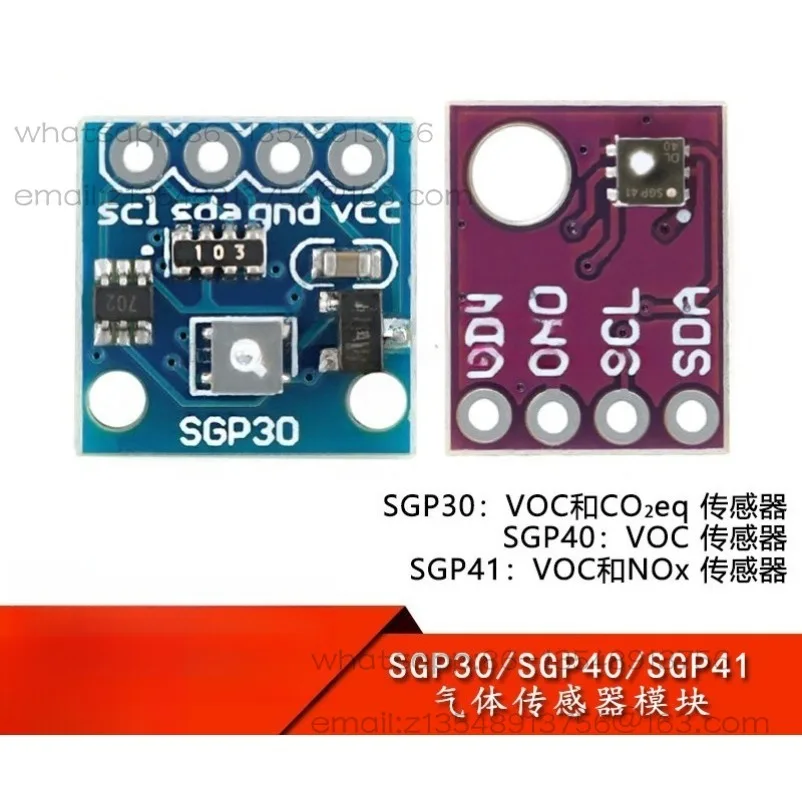 

SGP30/40/41 Gas Sensor Module, Air Quality TVOC eCO2 Carbon Dioxide Measurement Module