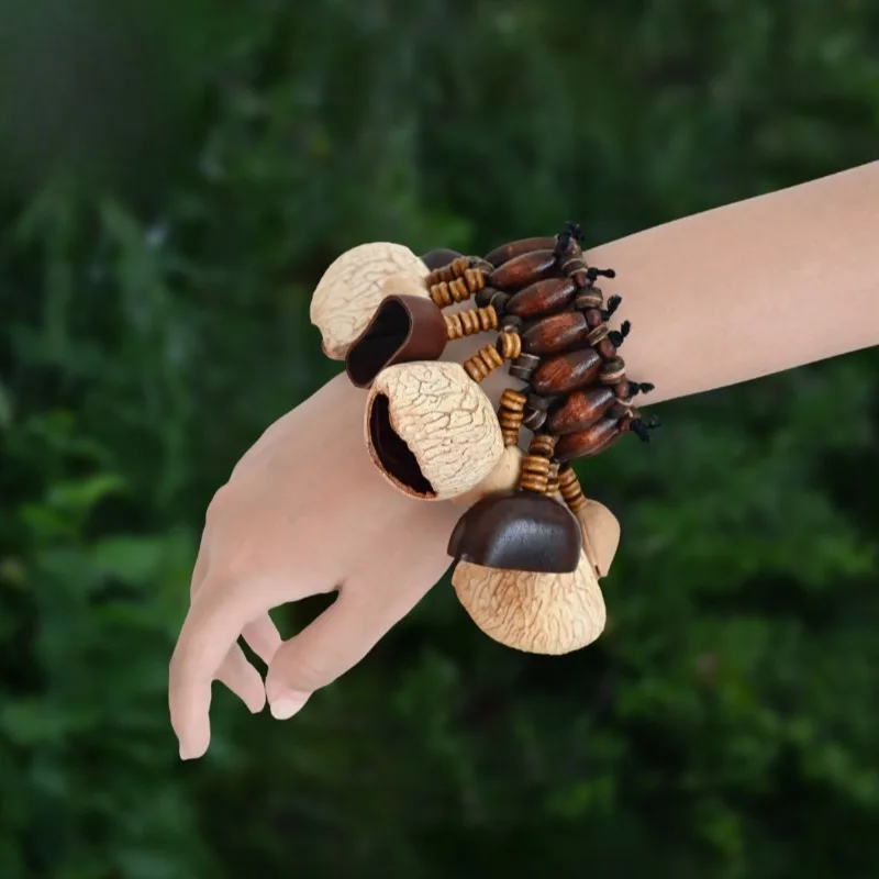 

Ручной колокольчик из скорлупы фруктов, профессиональные колокольчики для йоги, браслет ручной работы с звуковым исцелением, колокольчики, инструменты для медитации, ударные инструменты