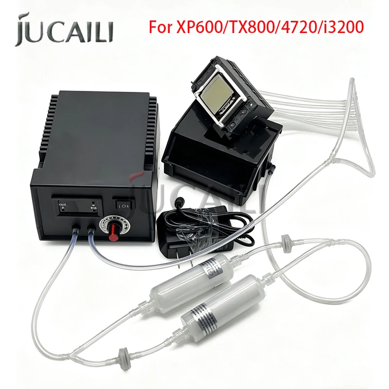 JUCAILI Printhead Washer Cleaner Flush Machine – for XP600/TX800/4720/i3200 – Multi-Channel Unclog Unblock Cleaning Kit