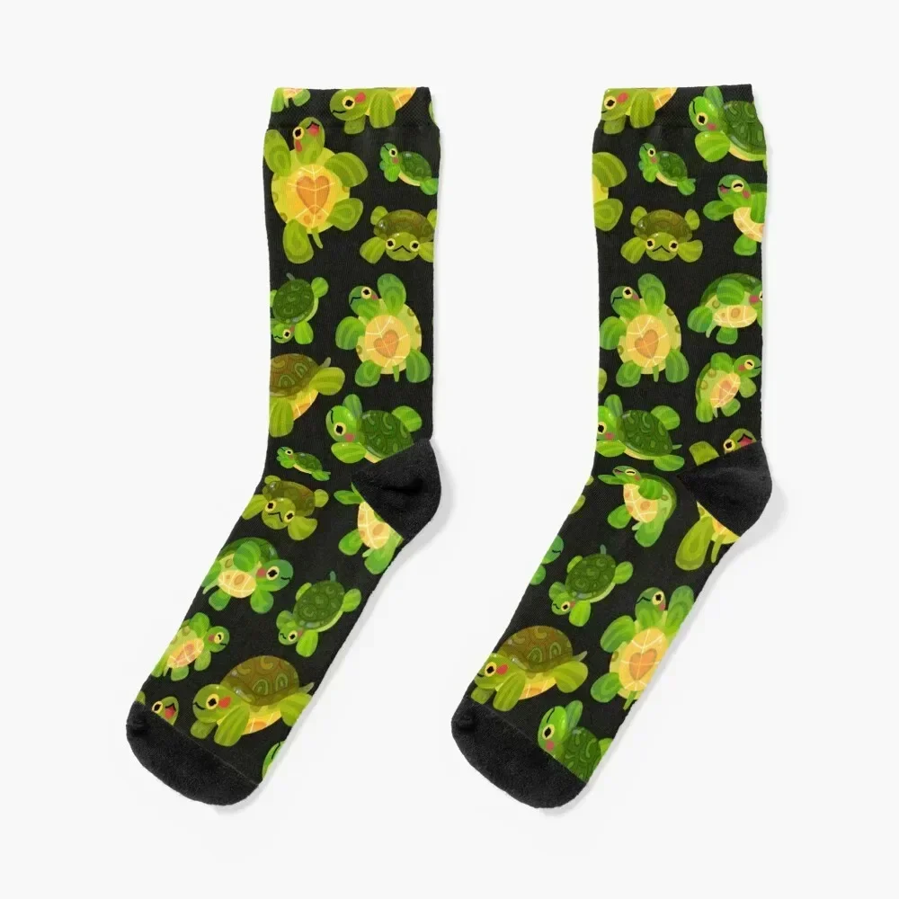 

Red-eared slider - Dark Socks Christmas short Children's men cotton high quality Girl'S Socks Men's