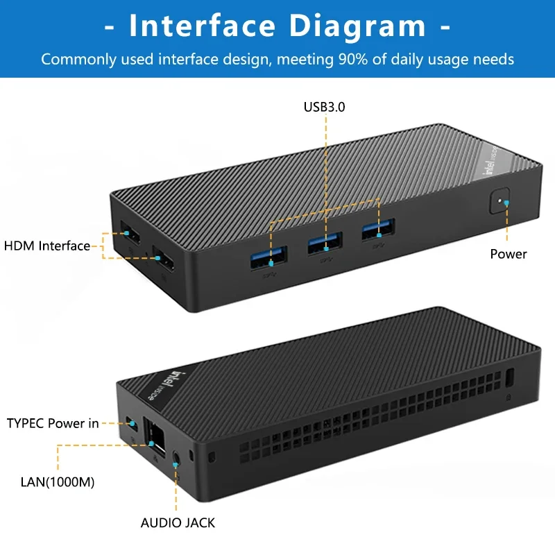 Quard Core ZX05 CPU 12. Intel Erle-n See N100 3,4 GHz, Windows 11 Mini-PC DDR5 12GB 128GB SSD ,4 Core Wifi BT Desktop